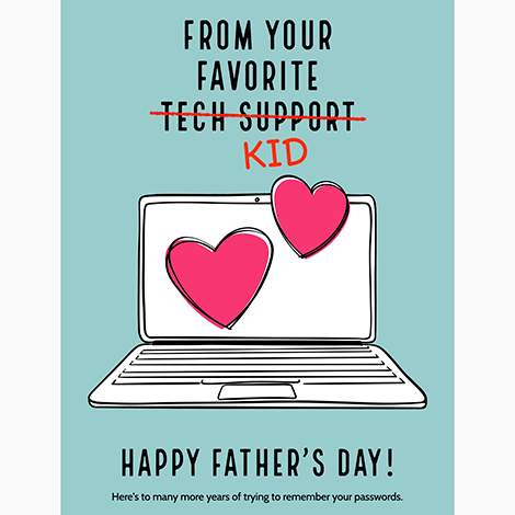 Tech Support Father's Day eCard